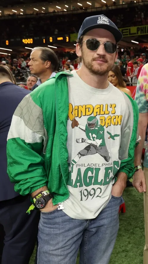 Miles Teller Eagles Green Jacket