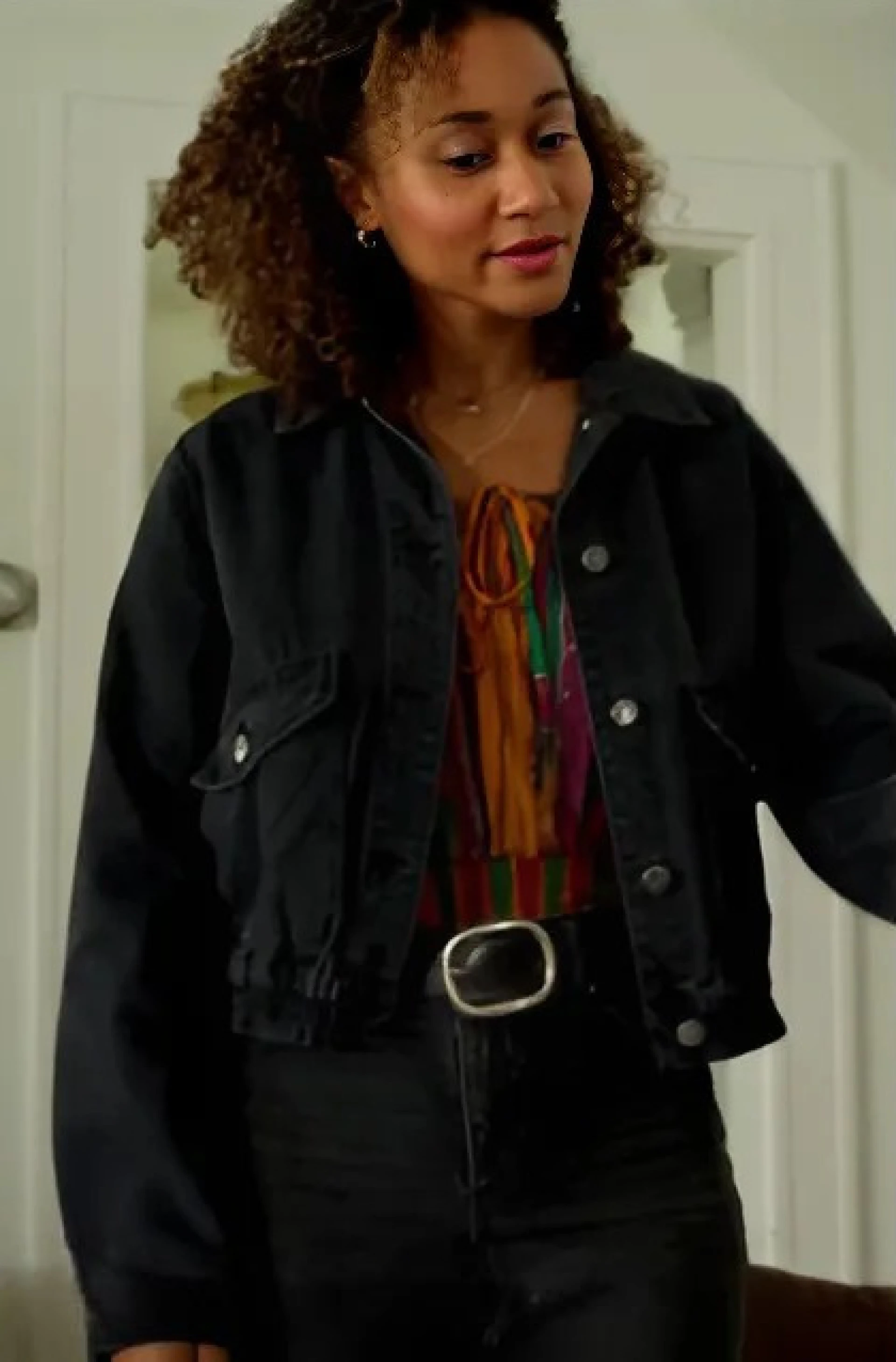 Sydney’s Black Denim Crop Jacket
