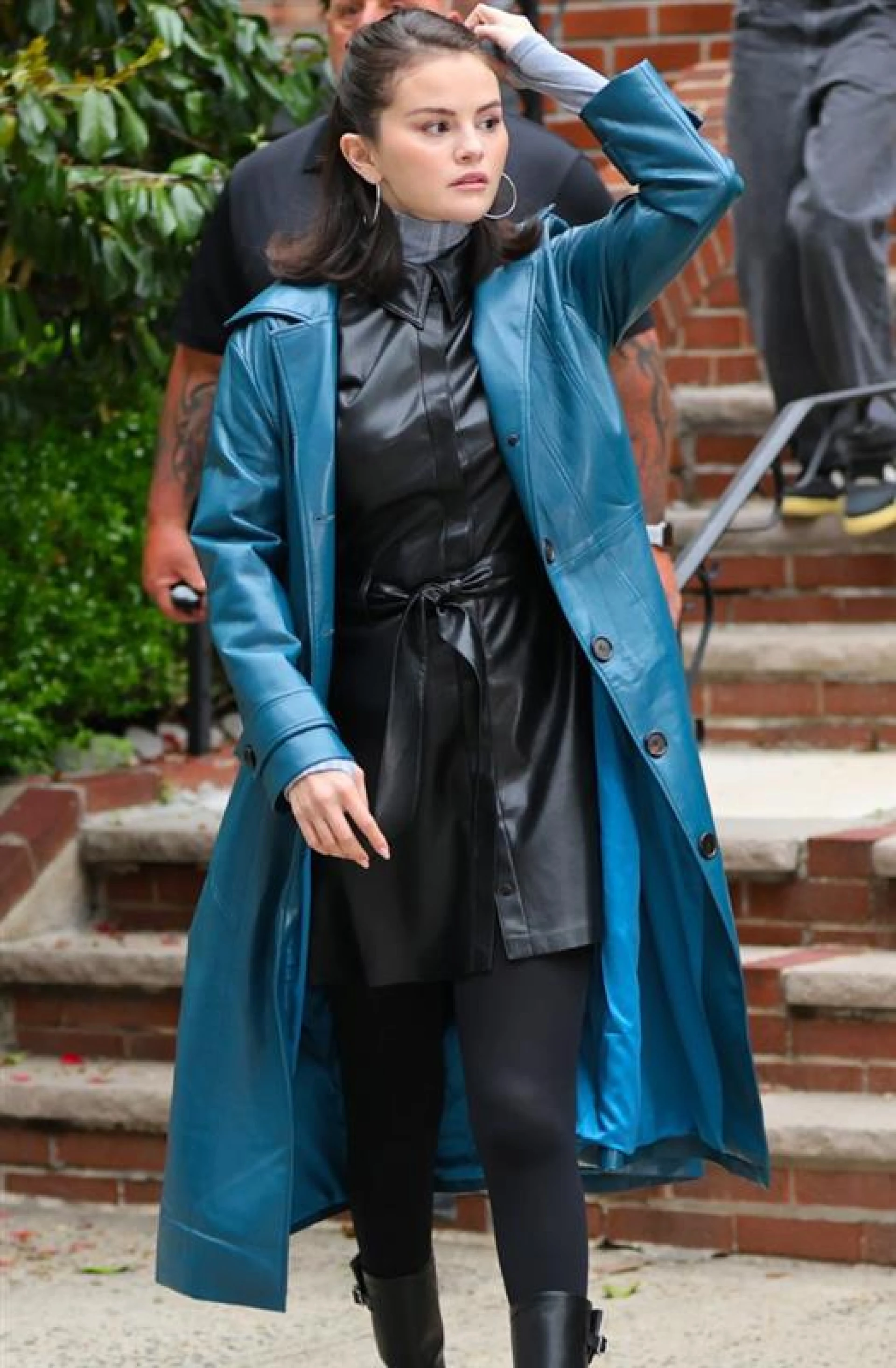 selena gomez trench coat only murders