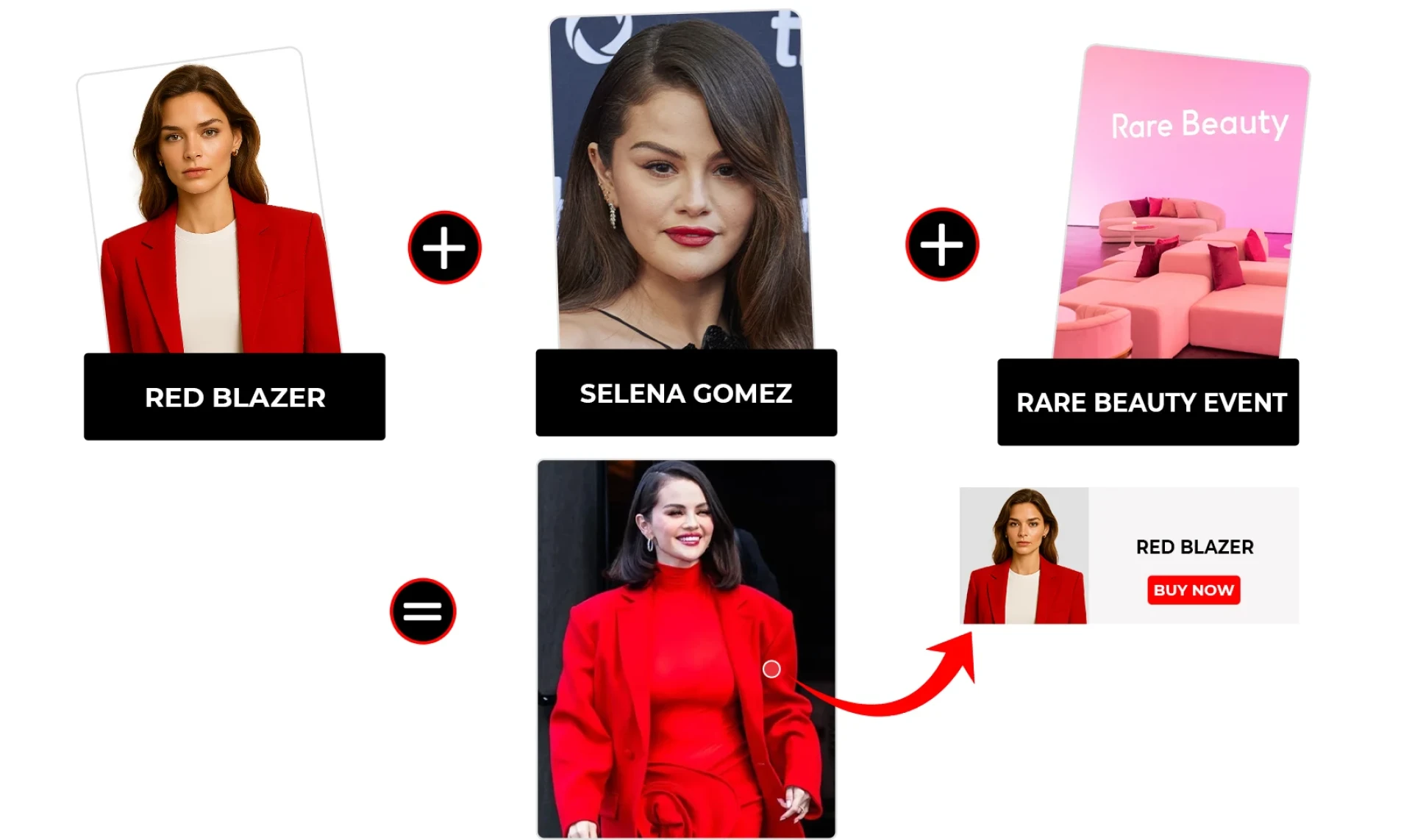 Selena Gomez Turns Heads in Red Blazer at Rare Beauty Event