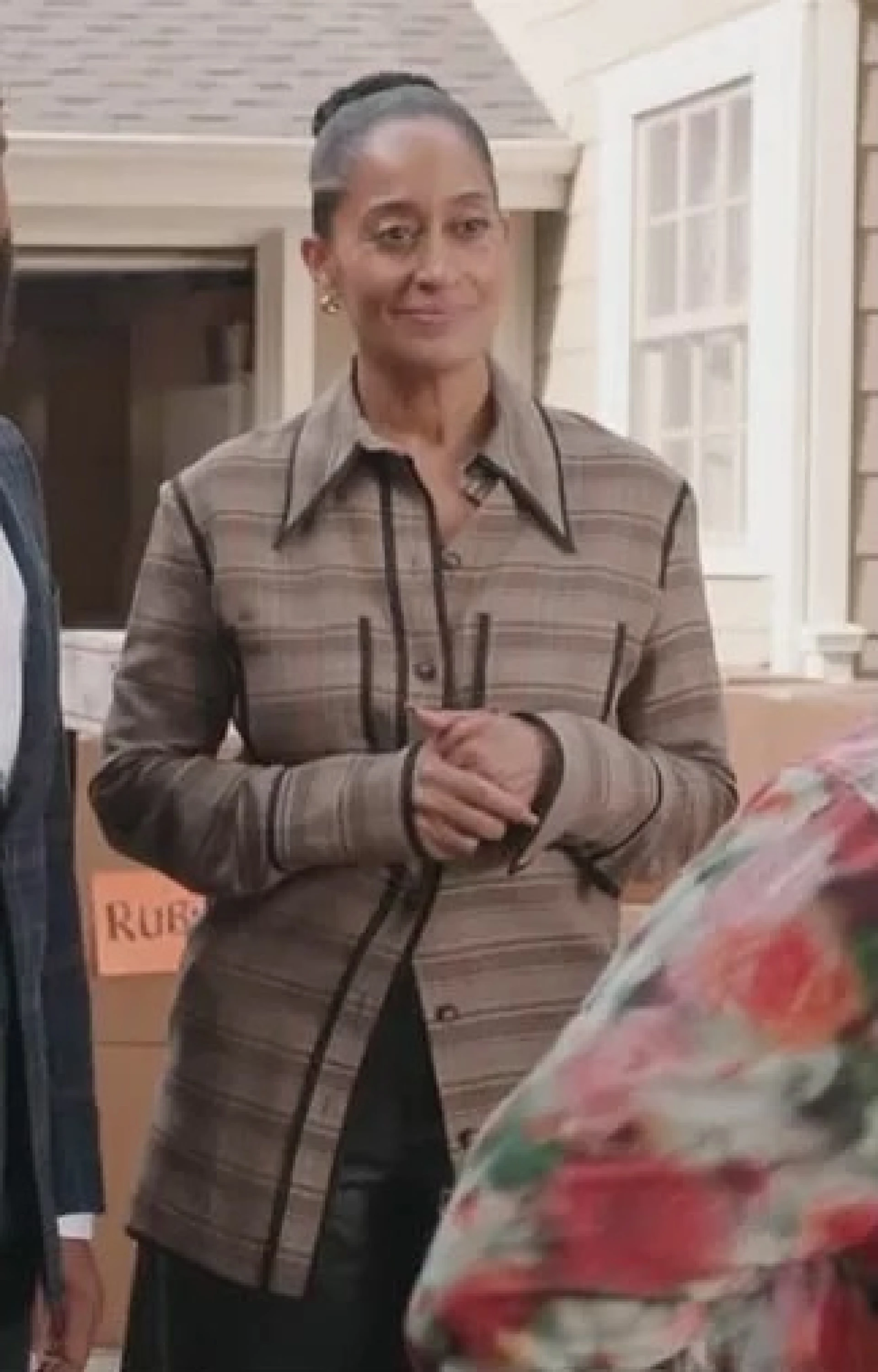 Rainbow Johnson Contrast Brown Shirt