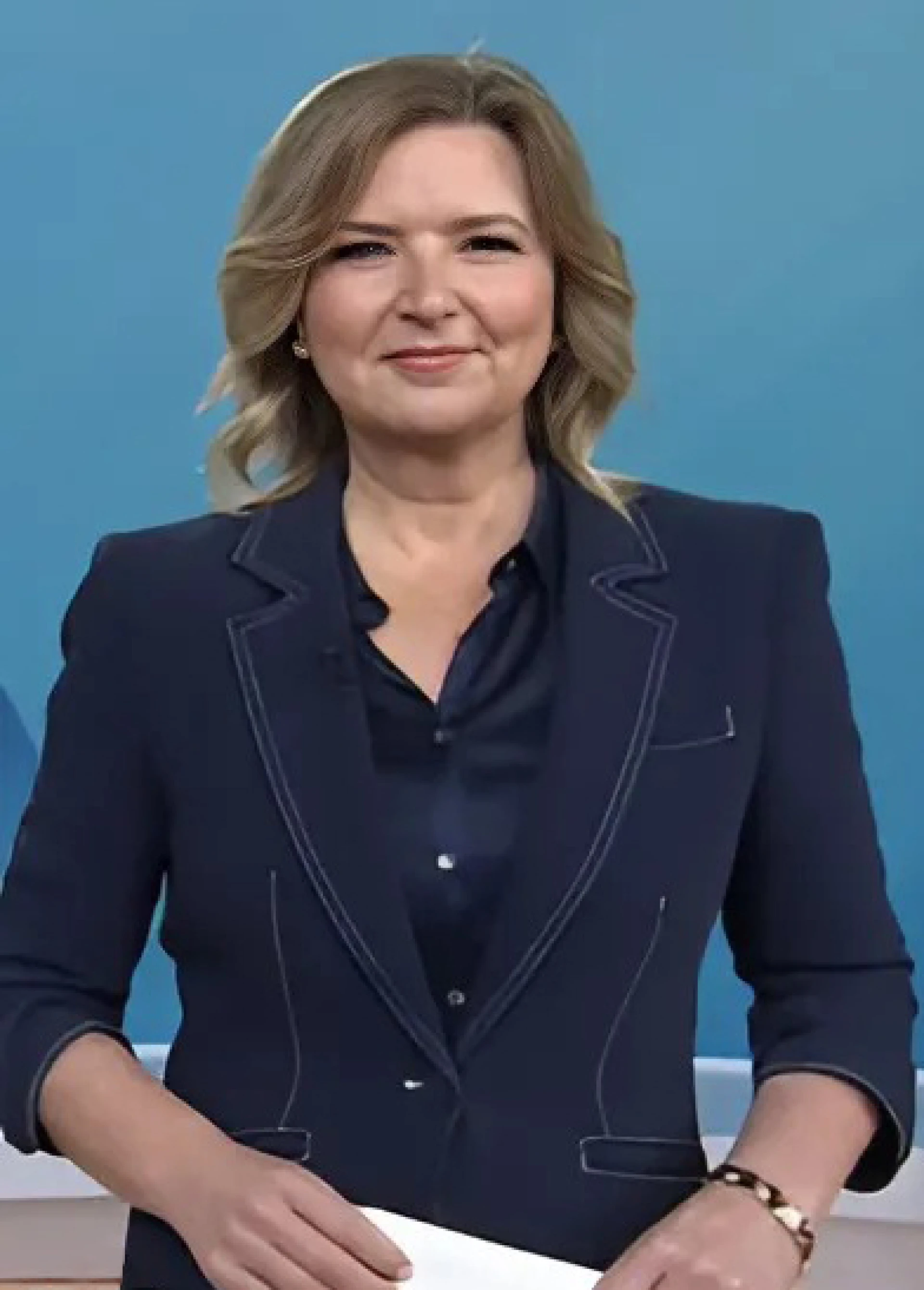 Christine Romans Navy Blue Blazer