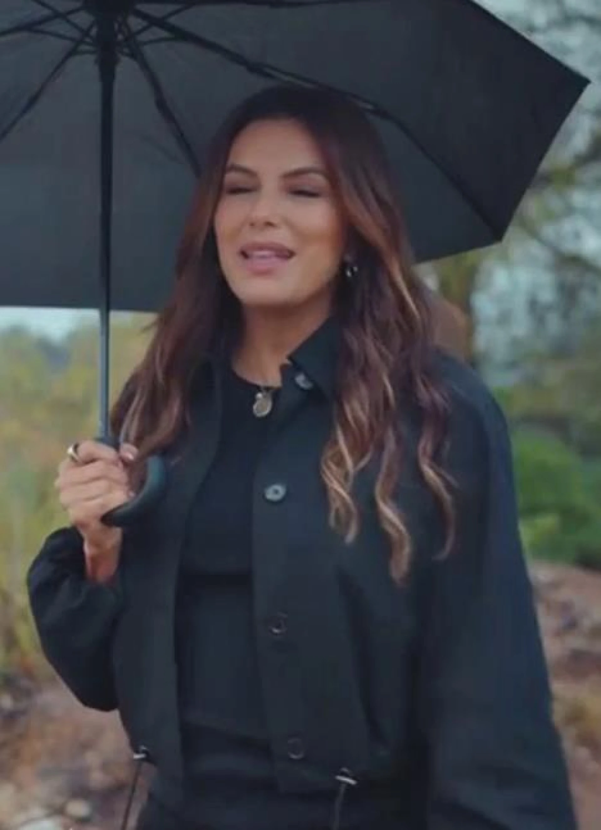 Eva Longoria Black Twill Jacket