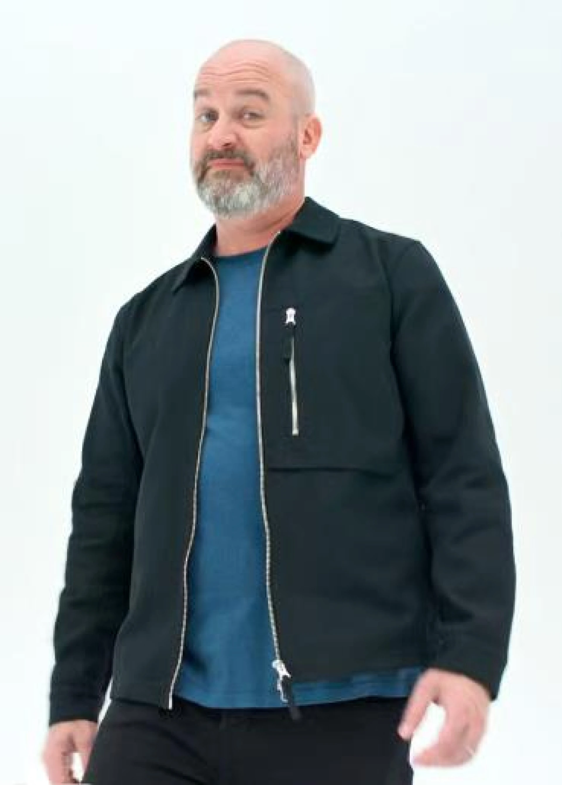 Tom Segura Black Zip Pocket Jacket