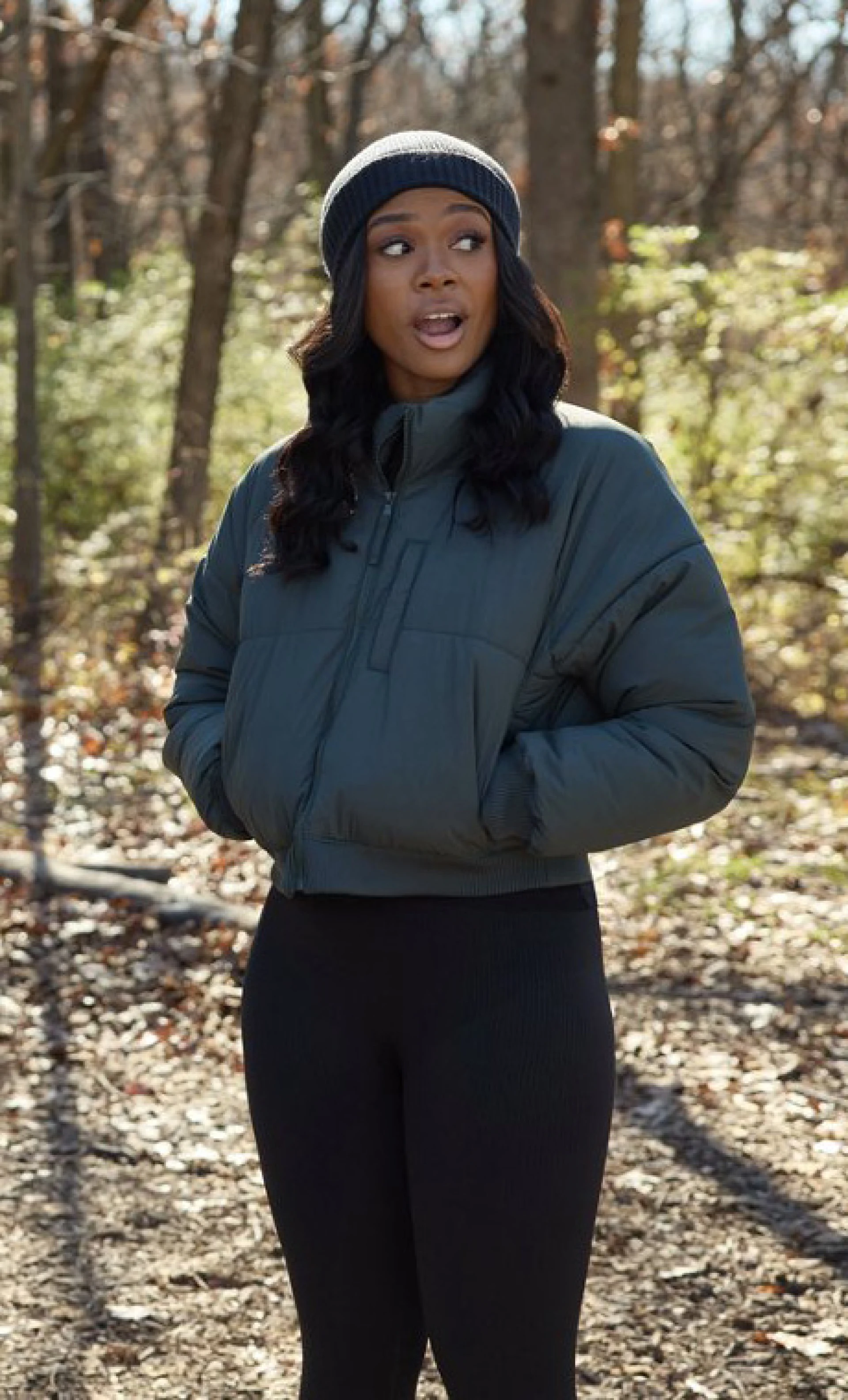 Destini Ann Green Puffer Jacket