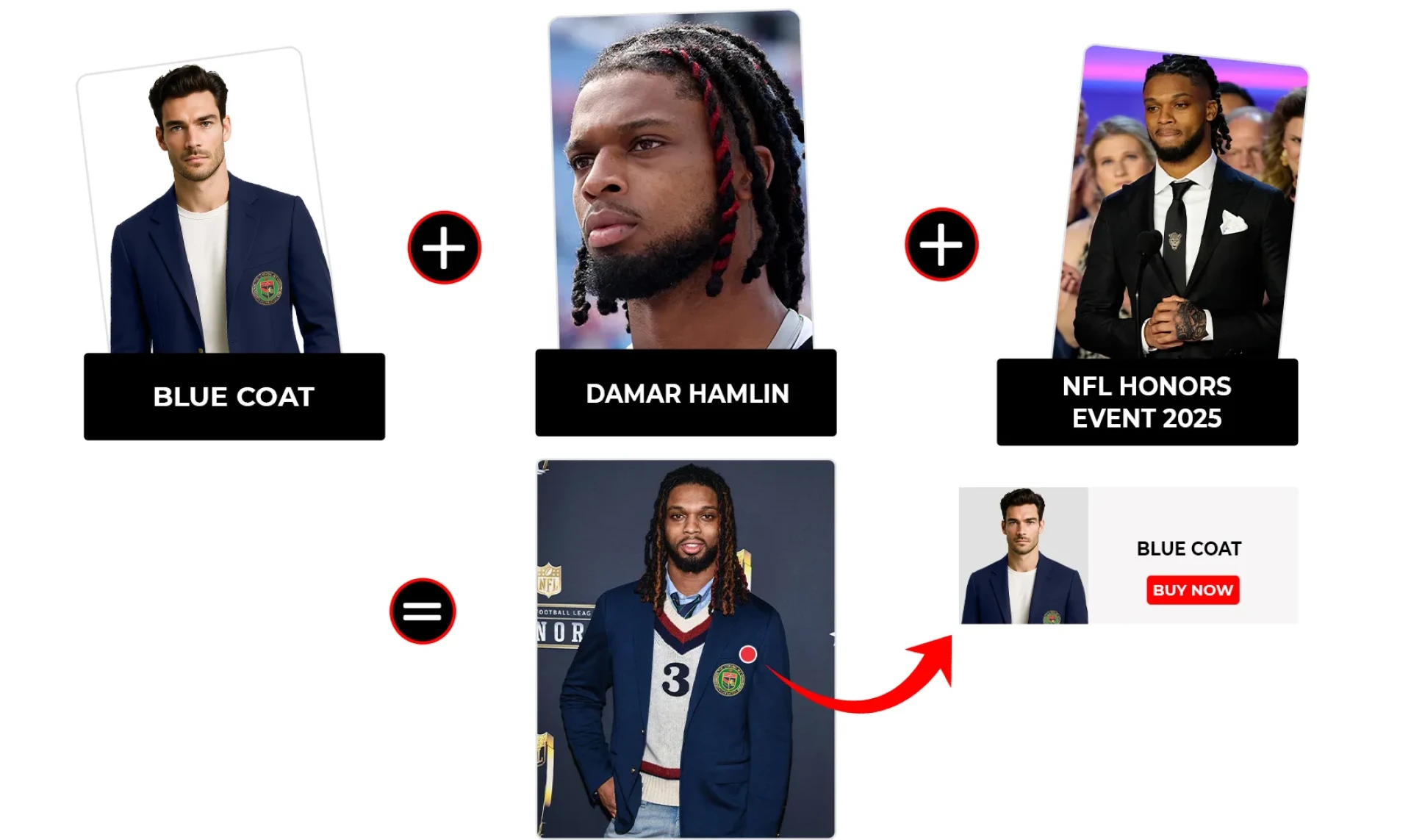 Damar Hamlin Brings Preppy Elegance in Navy Blazer at NFL Honors 2025