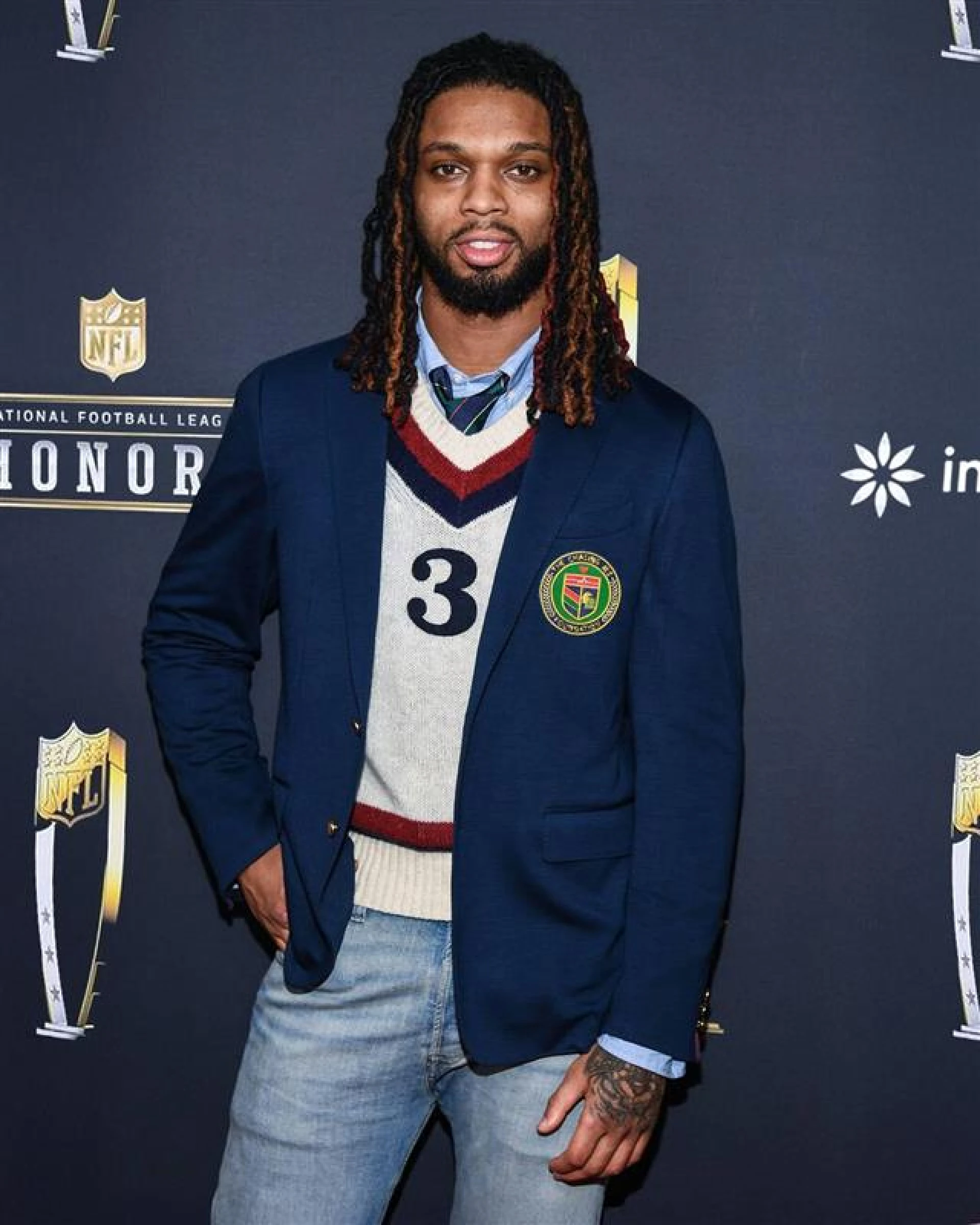 Damar Hamlin Navy Blazer