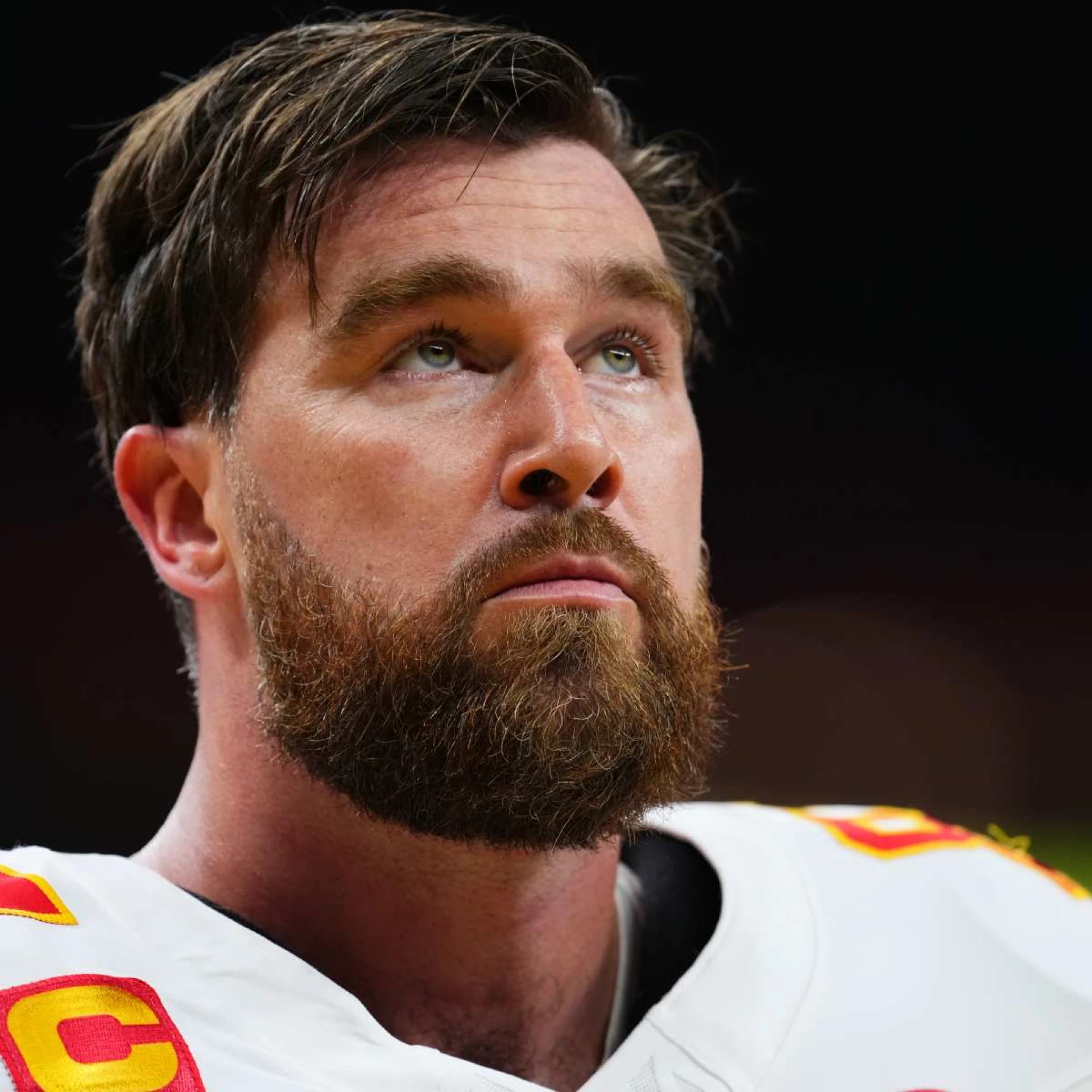Travis Kelce Channels Brown Trench Coat