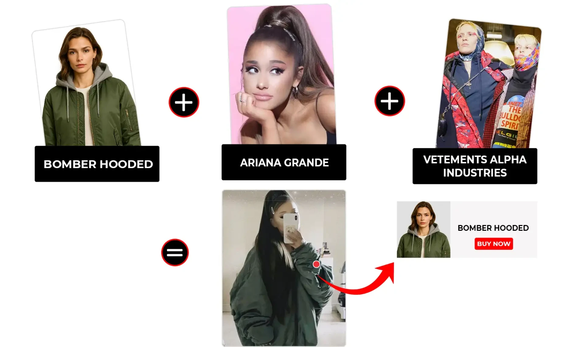 Ariana Grande Oversized Hoodie Jacket - Post On Instagram