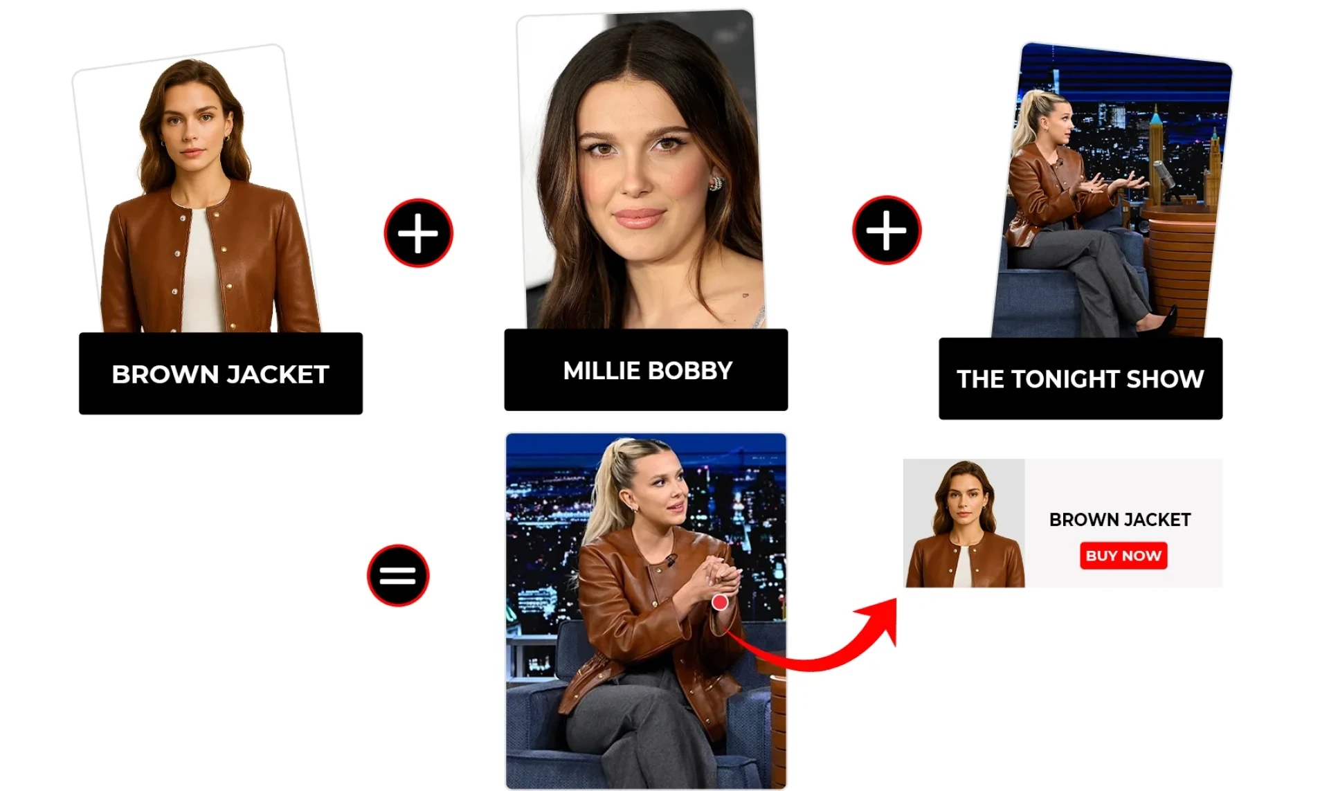 Millie Bobby Brown Stuns in Brown Leather Jacket on The Tonight Show
