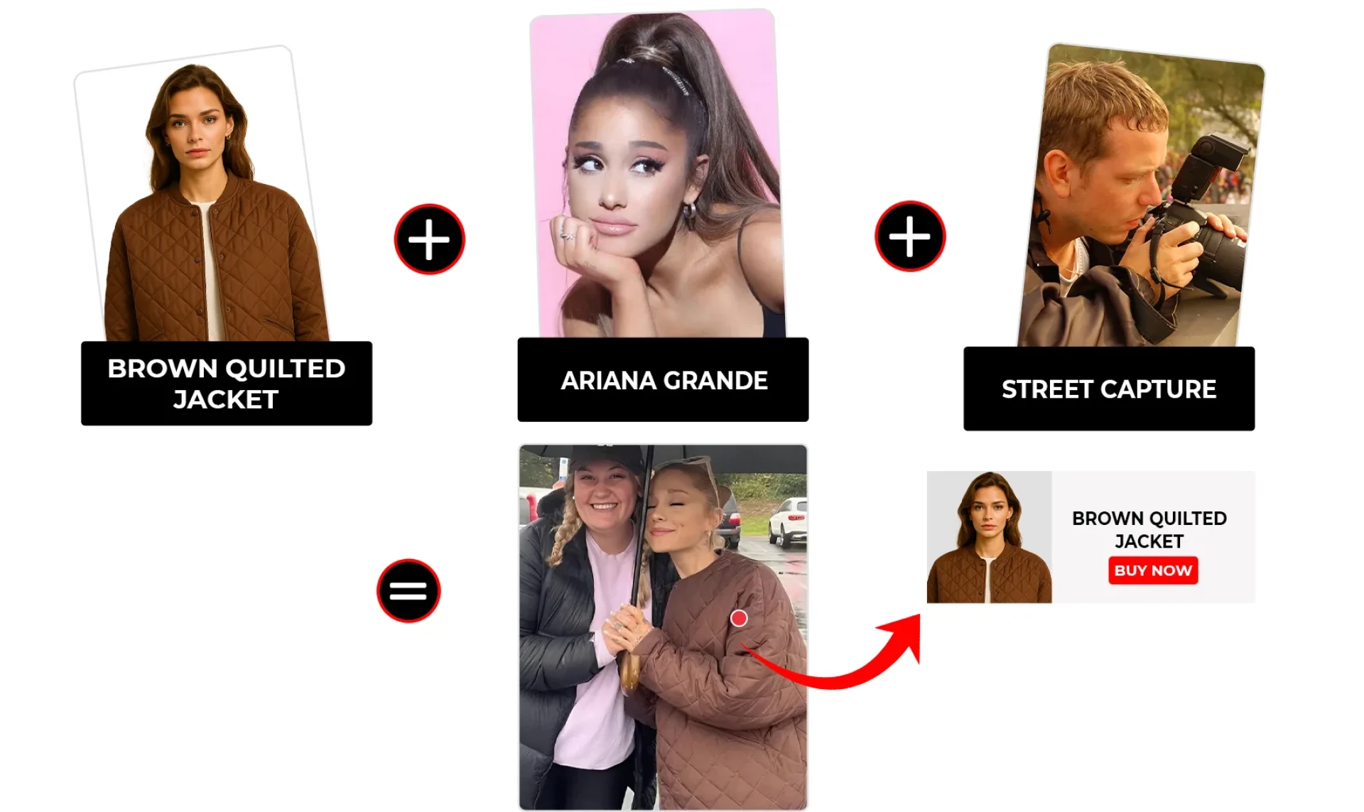 Ariana Grande Posed With Fans Wearing A Toteme Quilted Shell Jacket