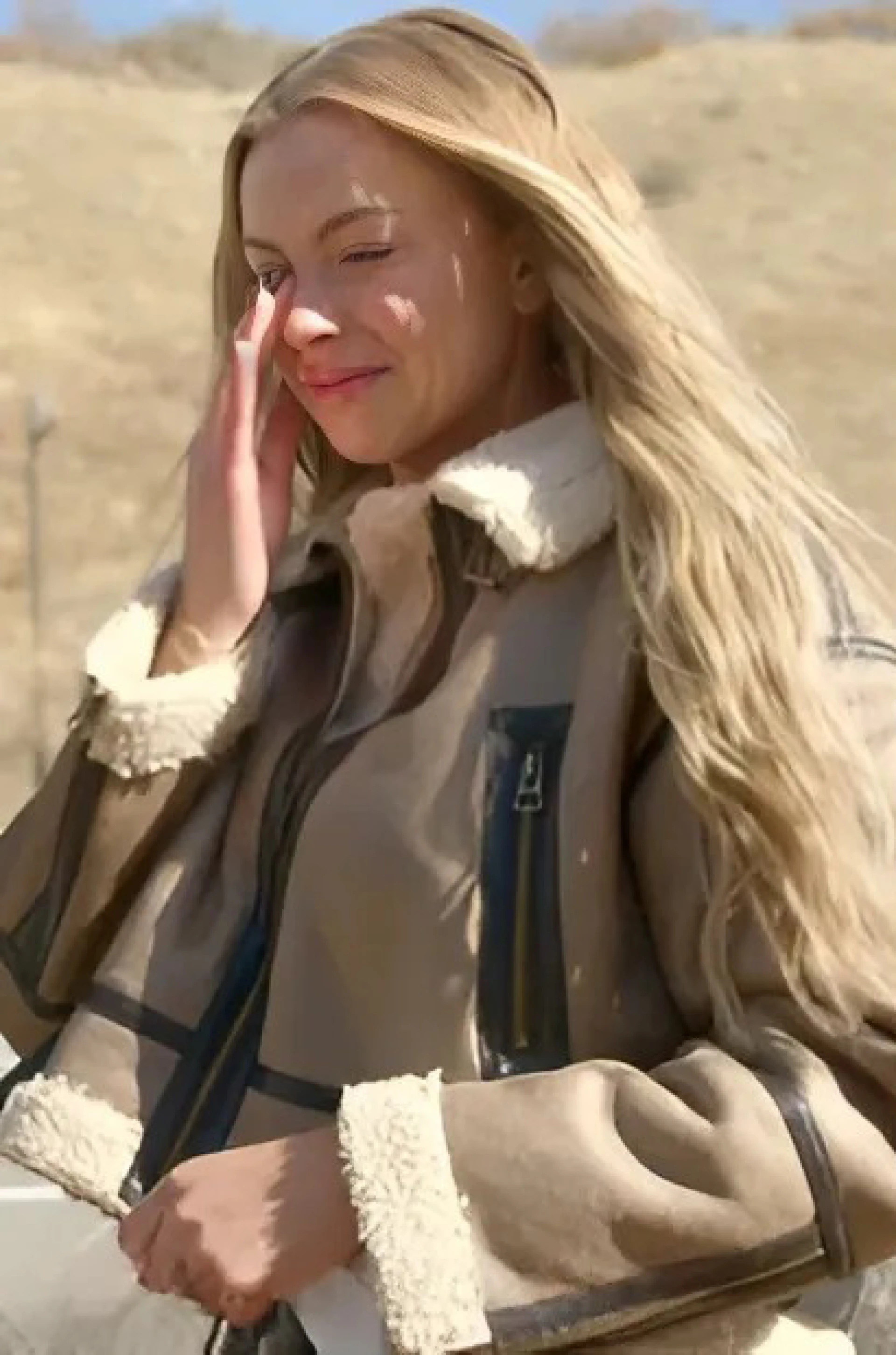 Mayci Neeley Brown Sherpa Jacket