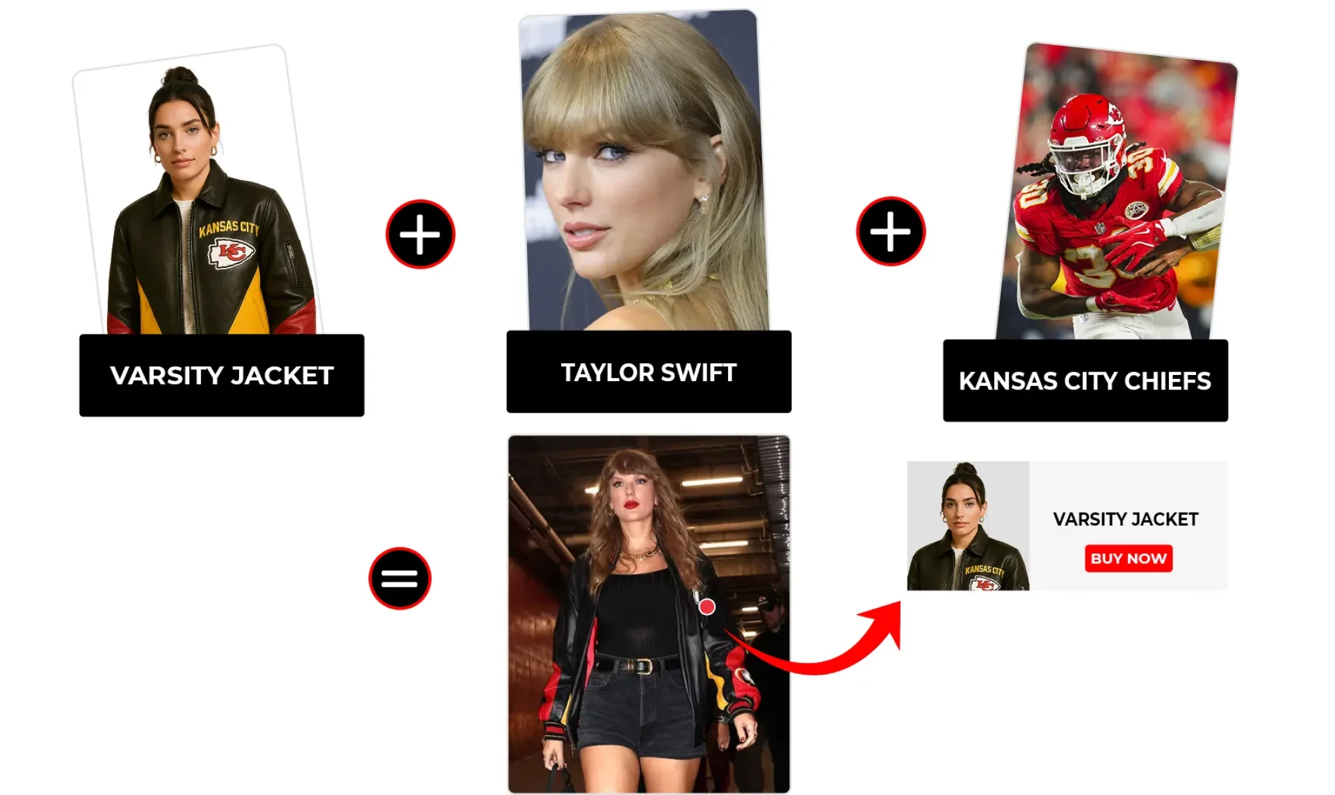 Taylor Swift Sports Vintage Chiefs Leather Jacket at Game Supporting Travis Kelce