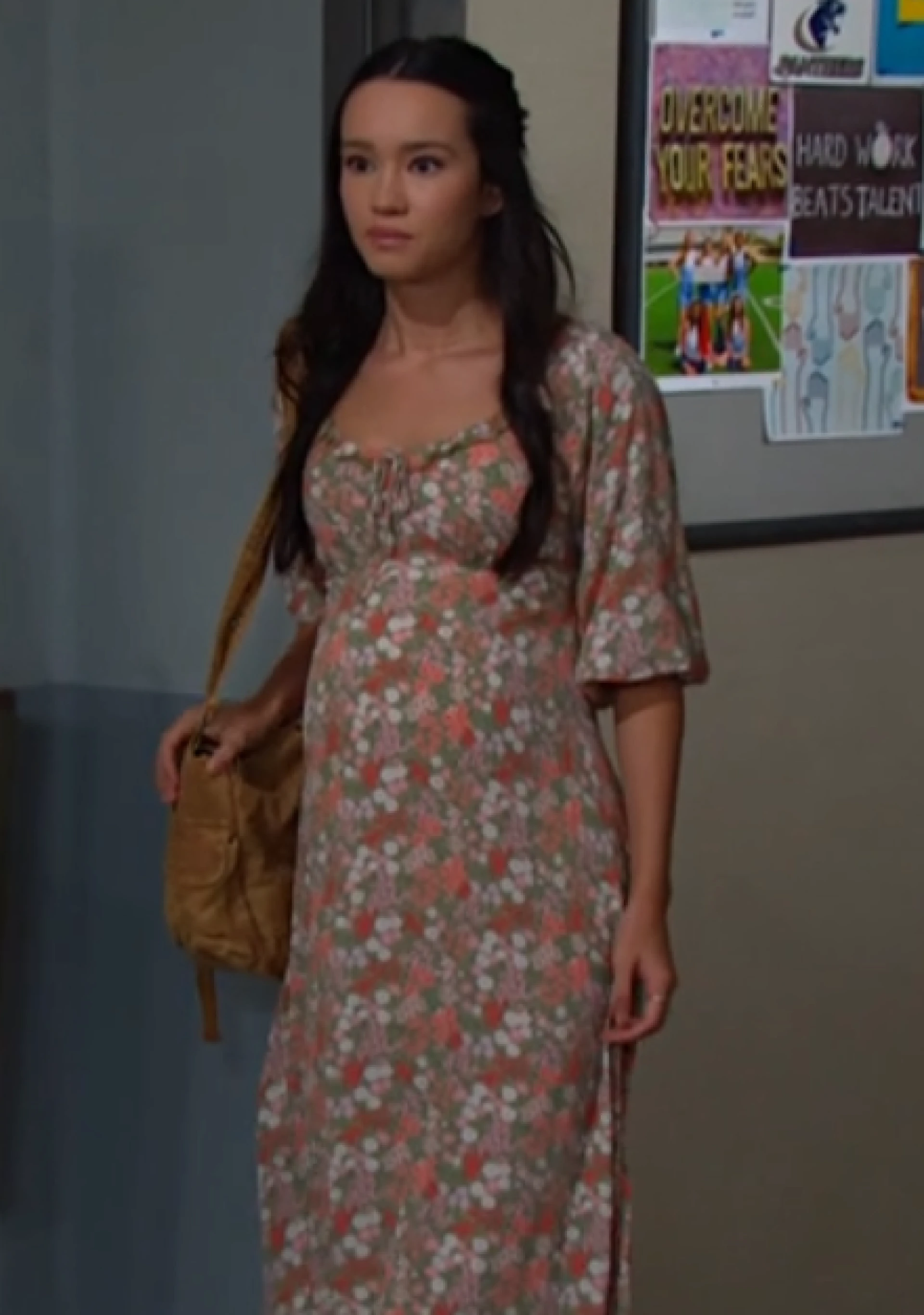 Sophia Choi Floral Midi Dress