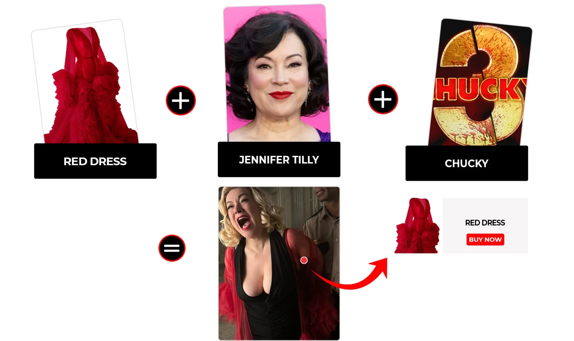 Chucky Season 3 Episode 7 Tiffany Valentine Red Tulle Robe