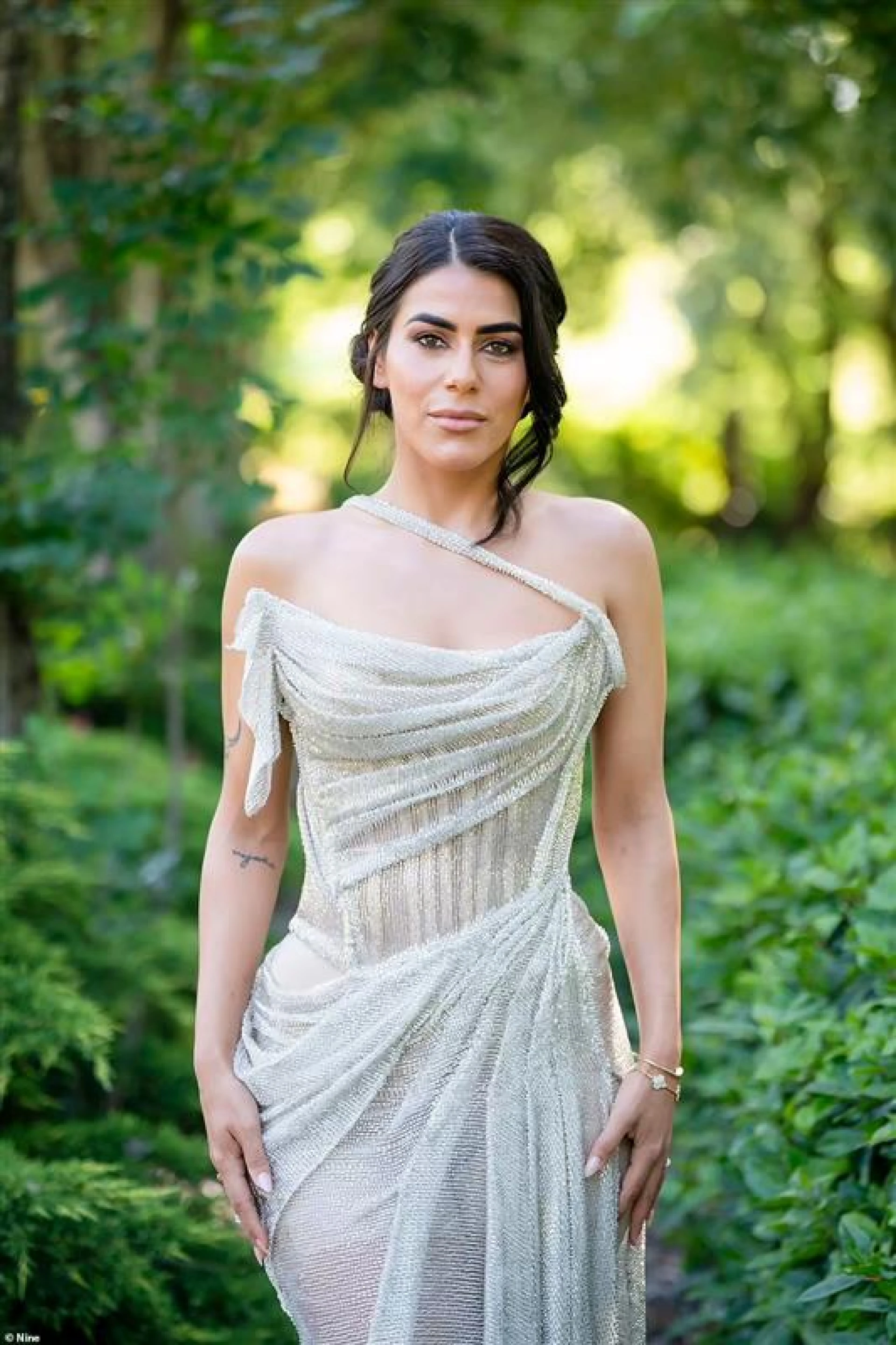 Carina Mirabile Corset Silver Dress