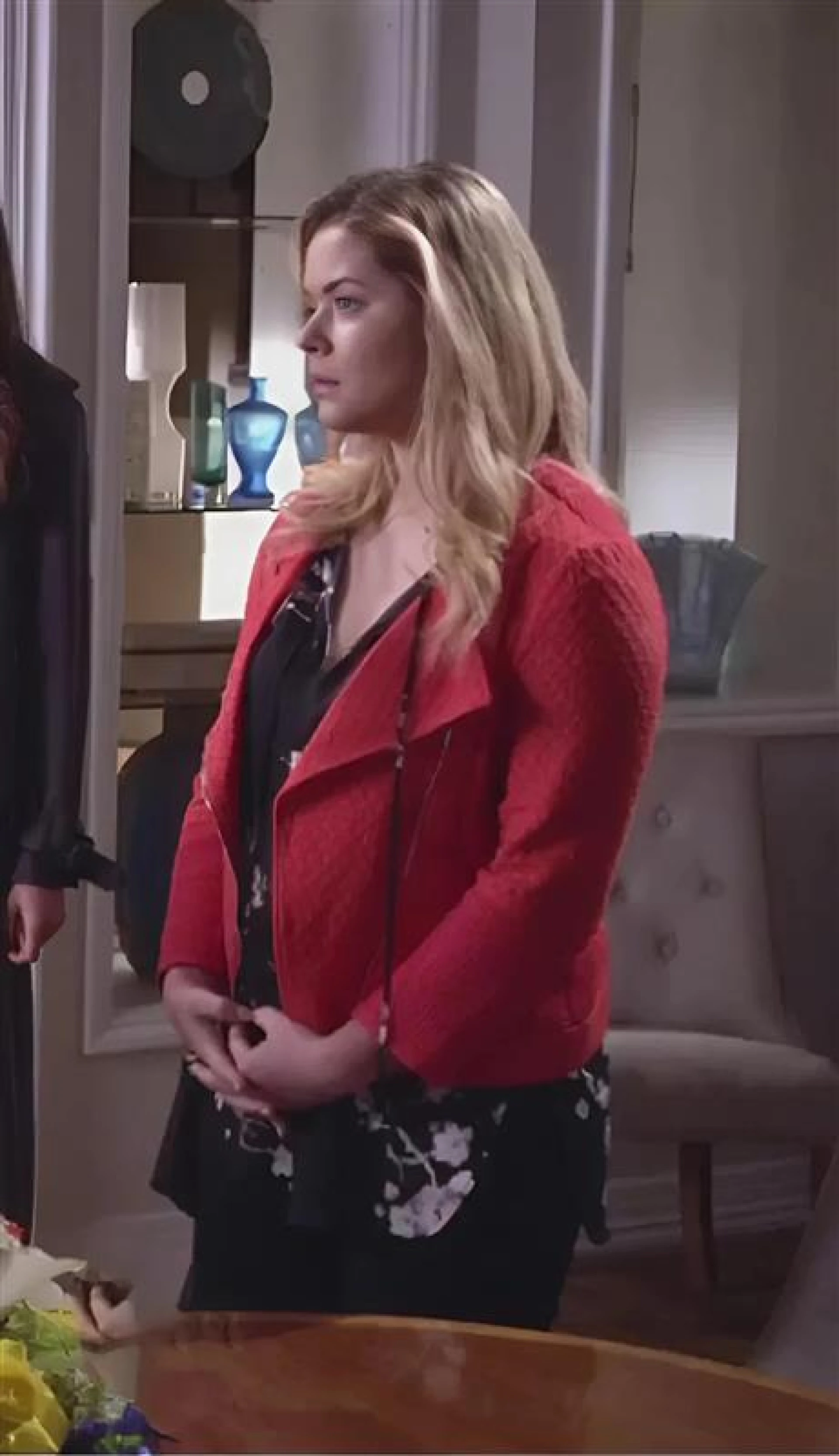 Red Textured Jacket