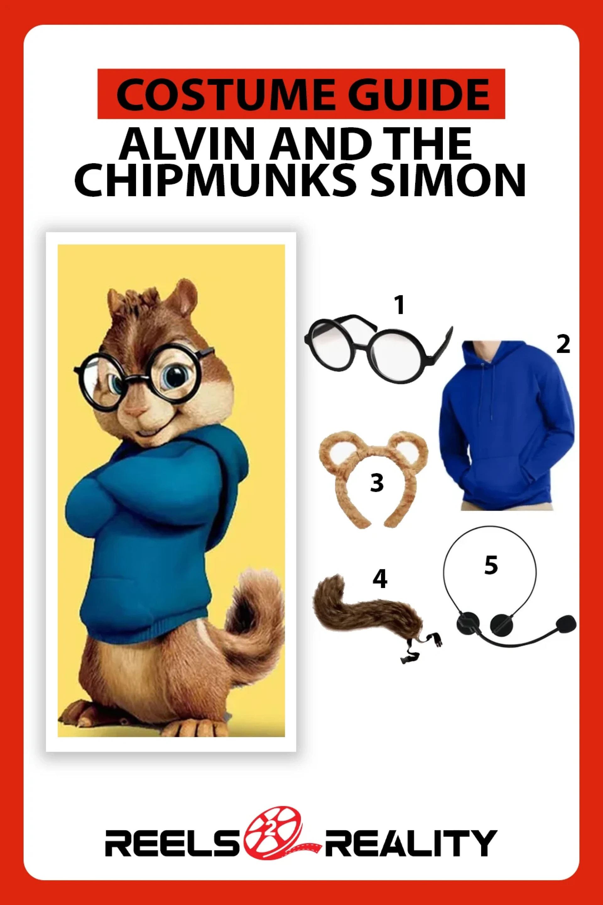 Alvin and the Chipmunks Simon Costume
