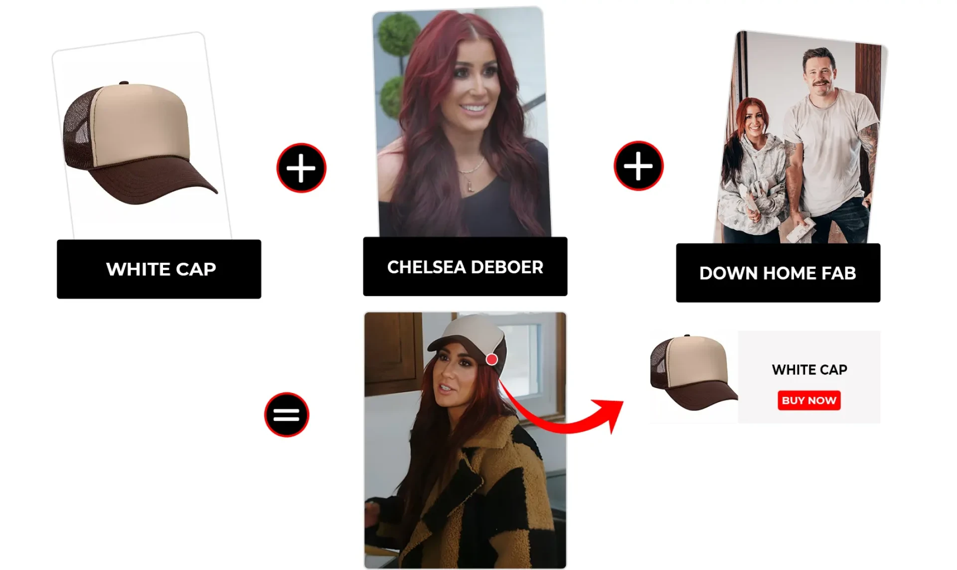 Down Home Fab Season 3 Episode 3 Chelsea Deboer Brown And White Cap