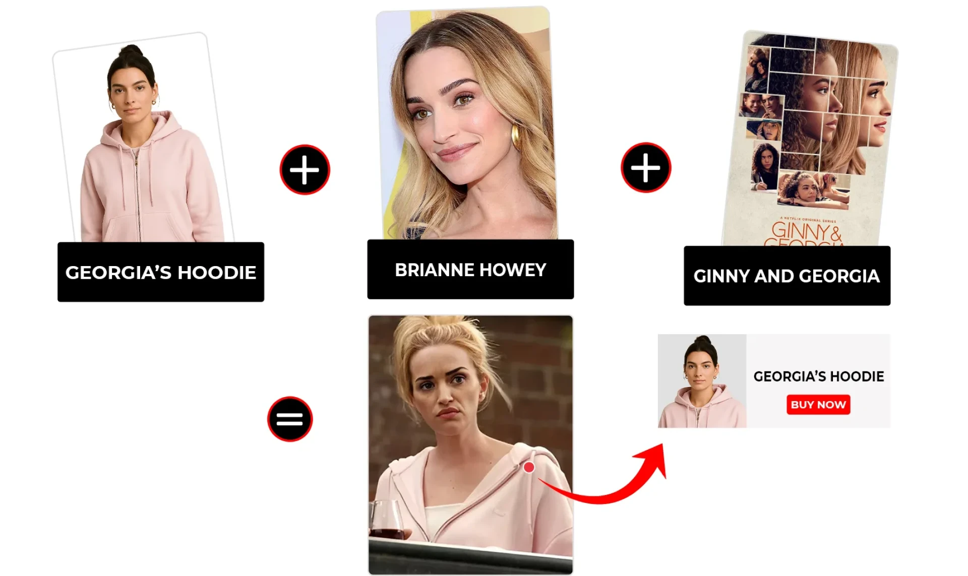 Ginny and Georgia Season 3 Episode 2 Georgia Miller Pink Zip Up Hoodie