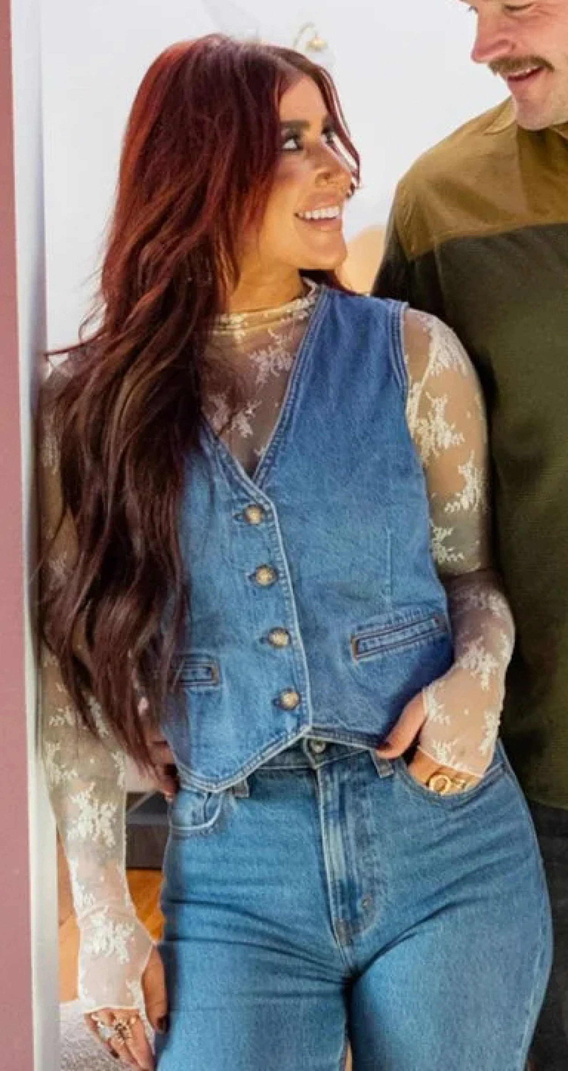 Blue Denim Vest