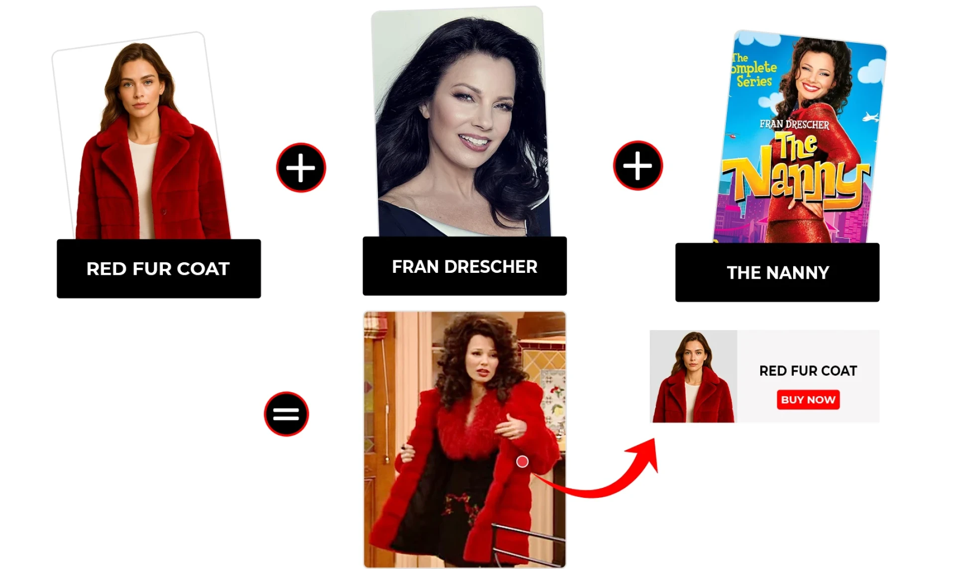 The Nanny Season 5 Episode 10 Fran Fine Red Fur Coat