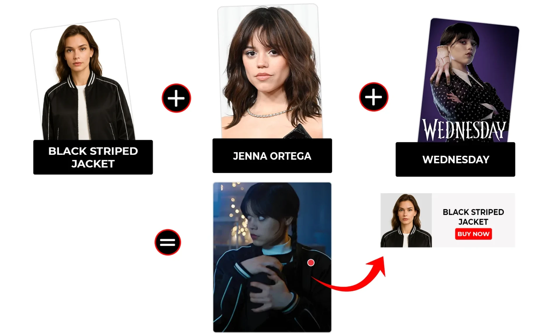 Wednesday Season 1 Episode 7 Wednesday Addams Black Striped Jacket