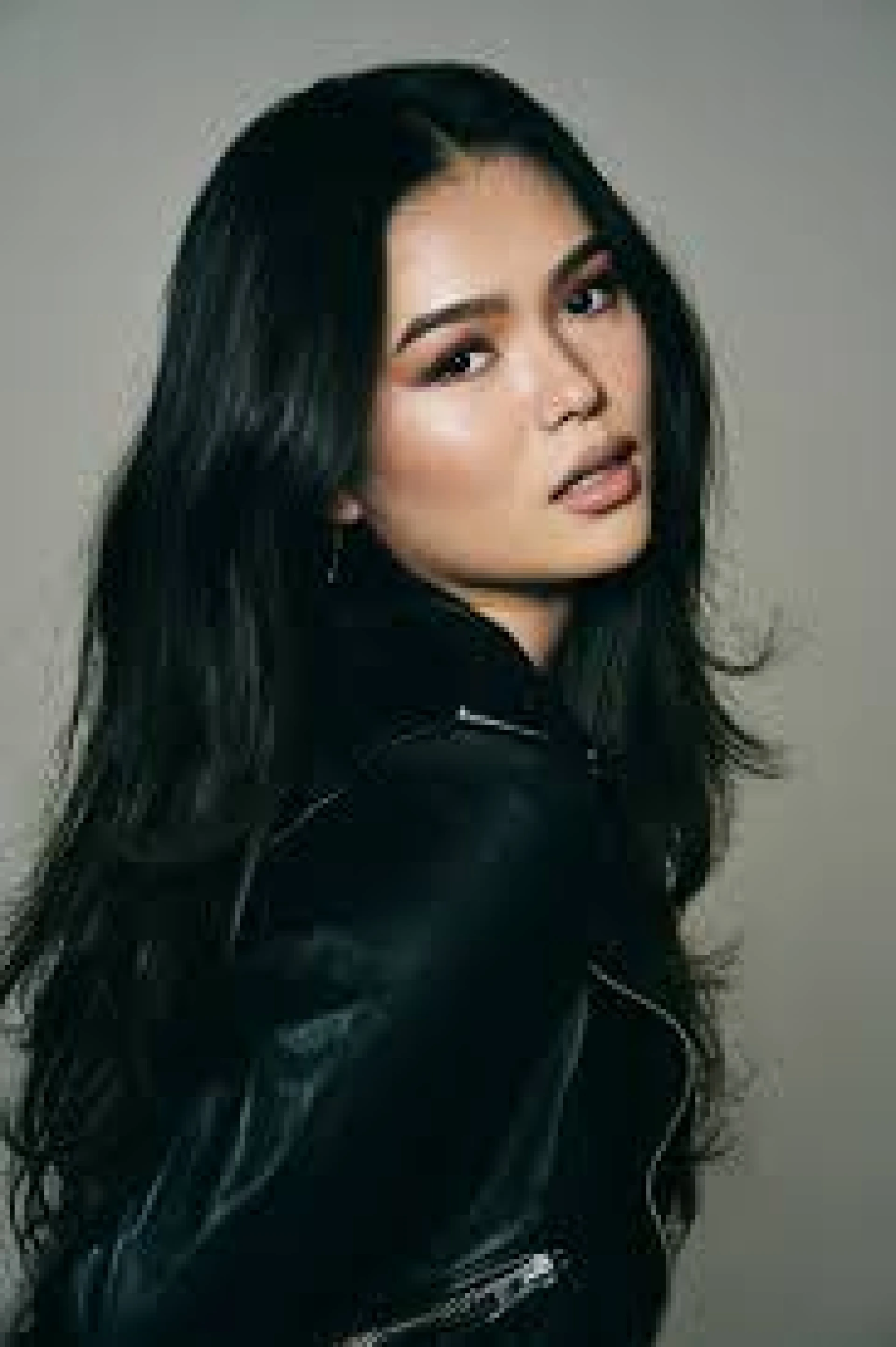 Cropped Biker Leather Jacket