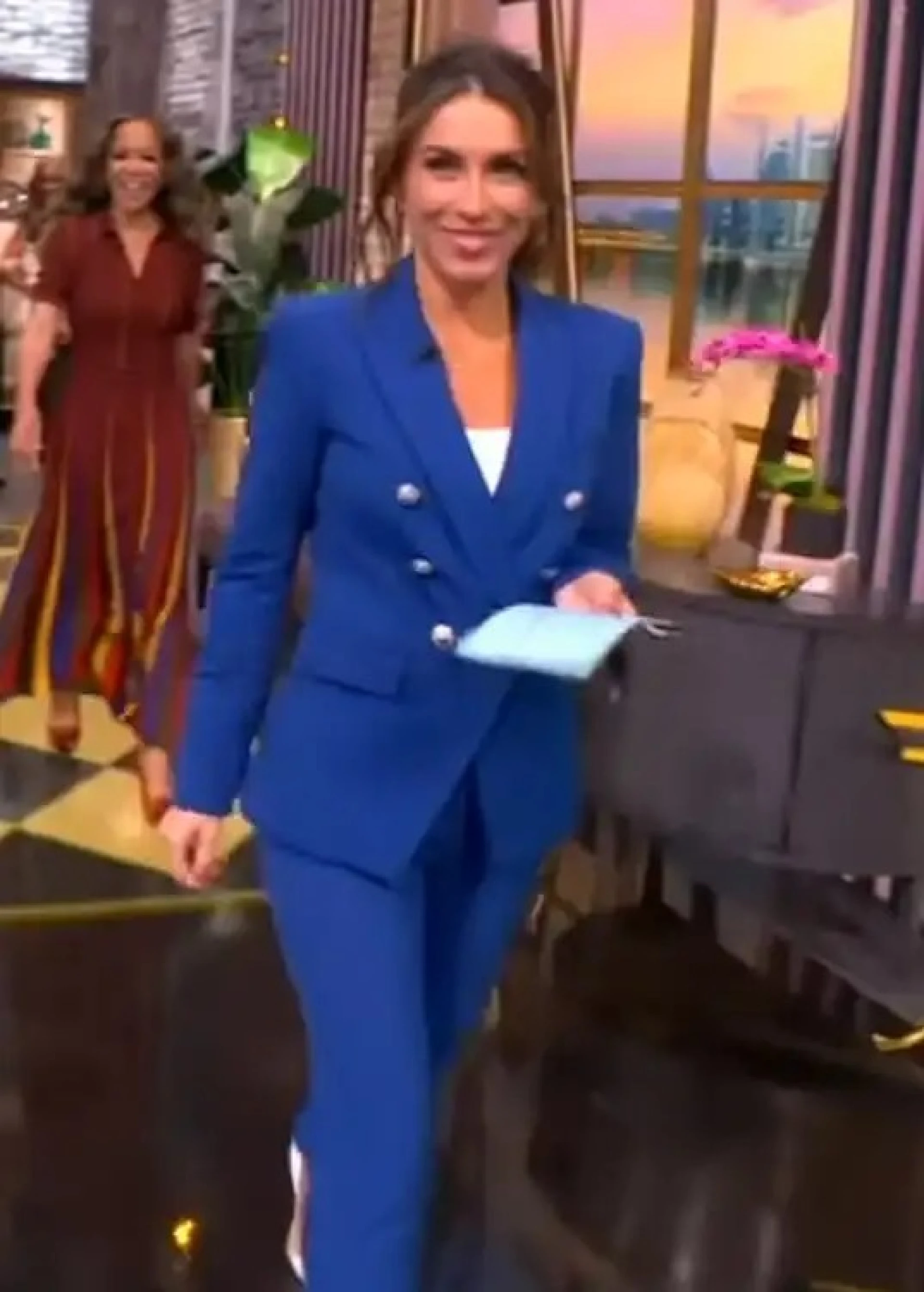 Blue Double Breasted Blazer