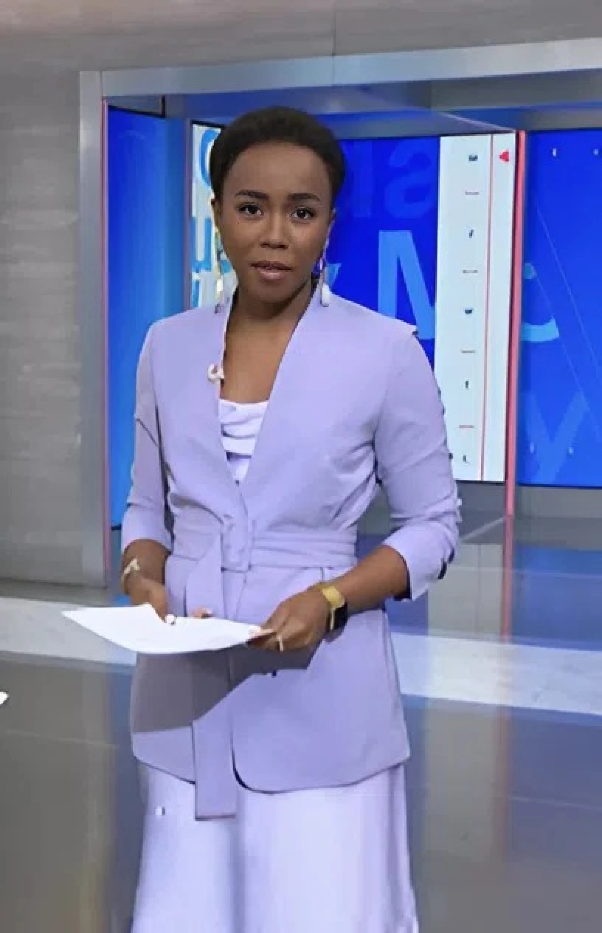 Purple Belted Blazer
