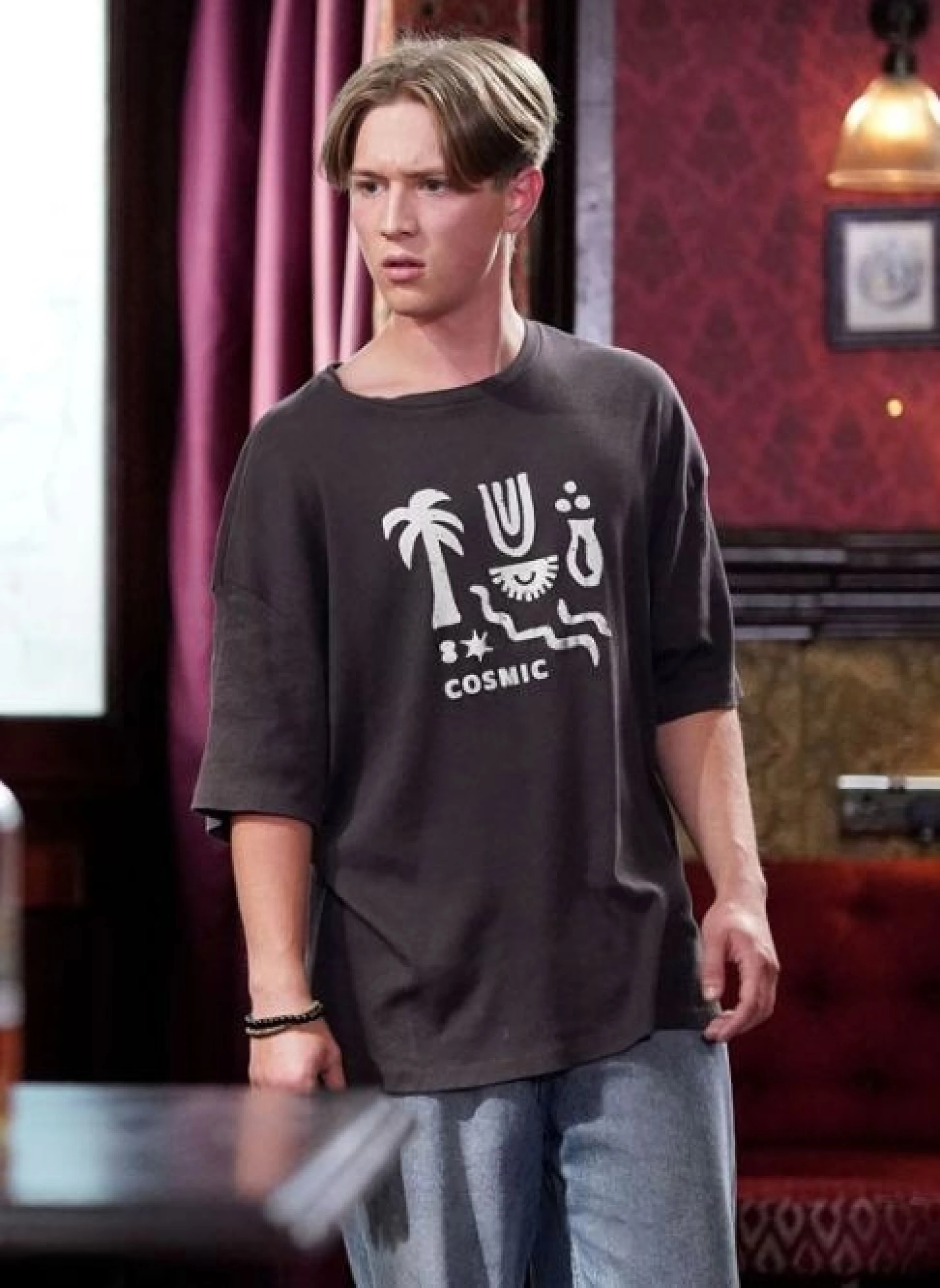 Brown Ribbed T-shirt