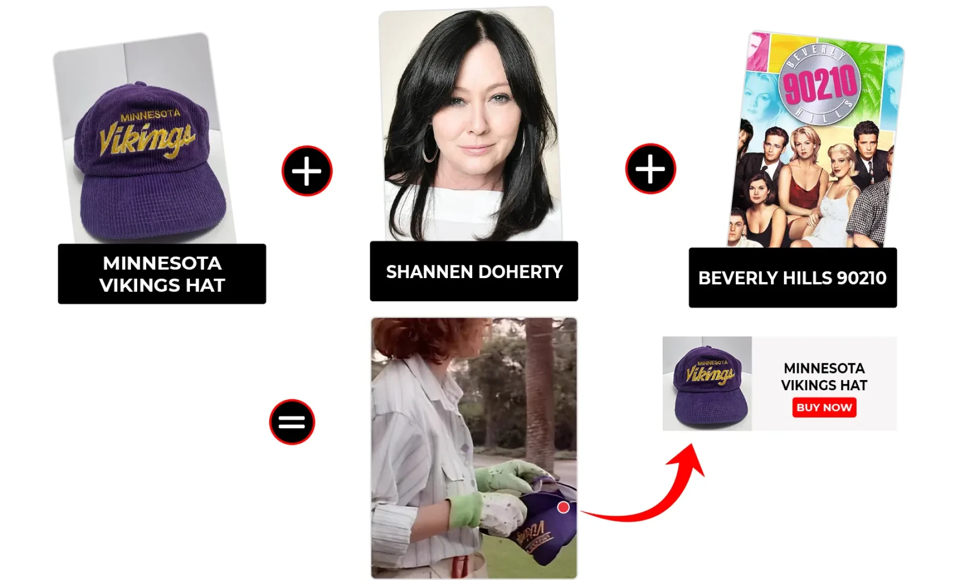 Beverly Hills 90210 Season 1 Episode 6 Brenda Walsh Minnesota Vikings Purple Hat