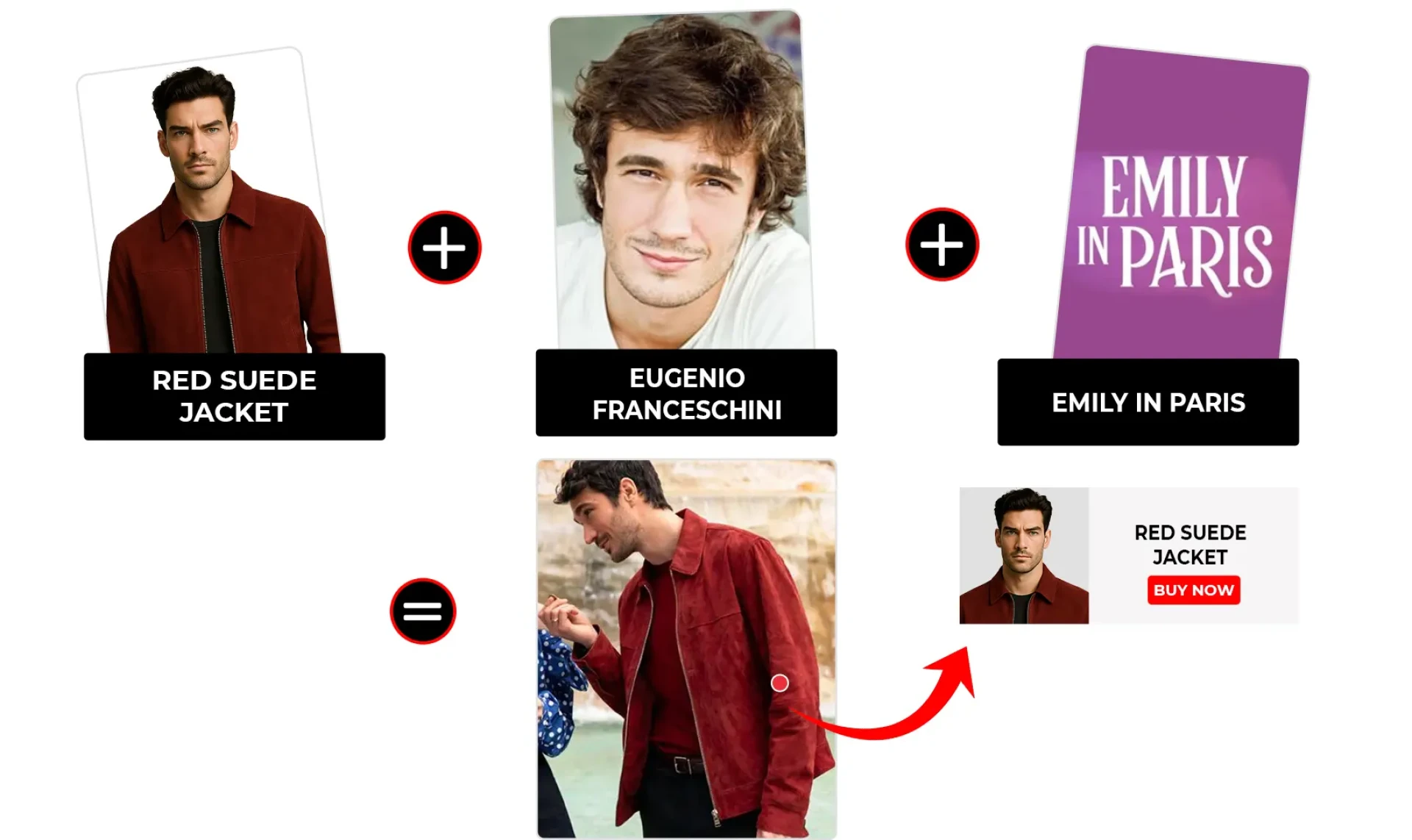 Emily in Paris Season 4 Episode 9 Marcello Muratori Red Suede Jacket
