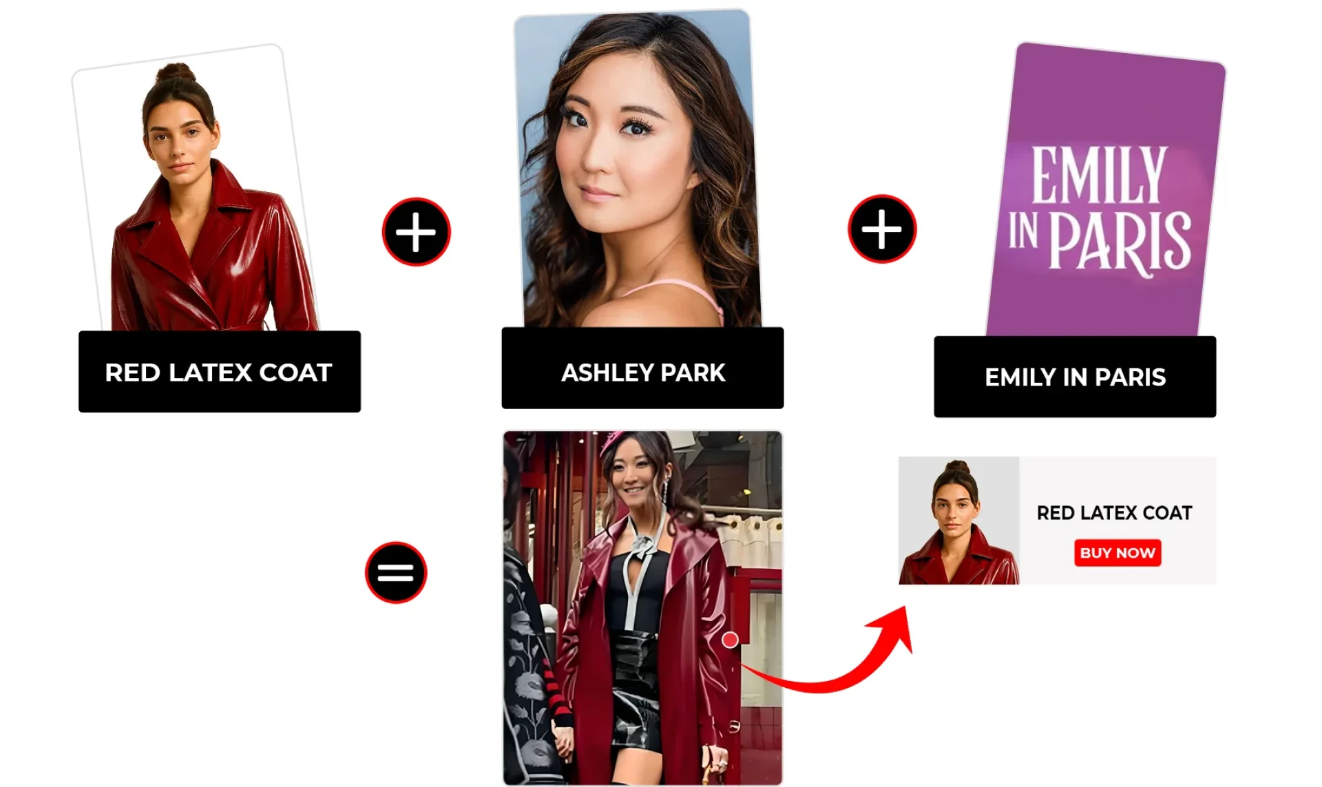 Emily in Paris Season 4 Episode 5 Mindy Chen Red Latex Trench Coat