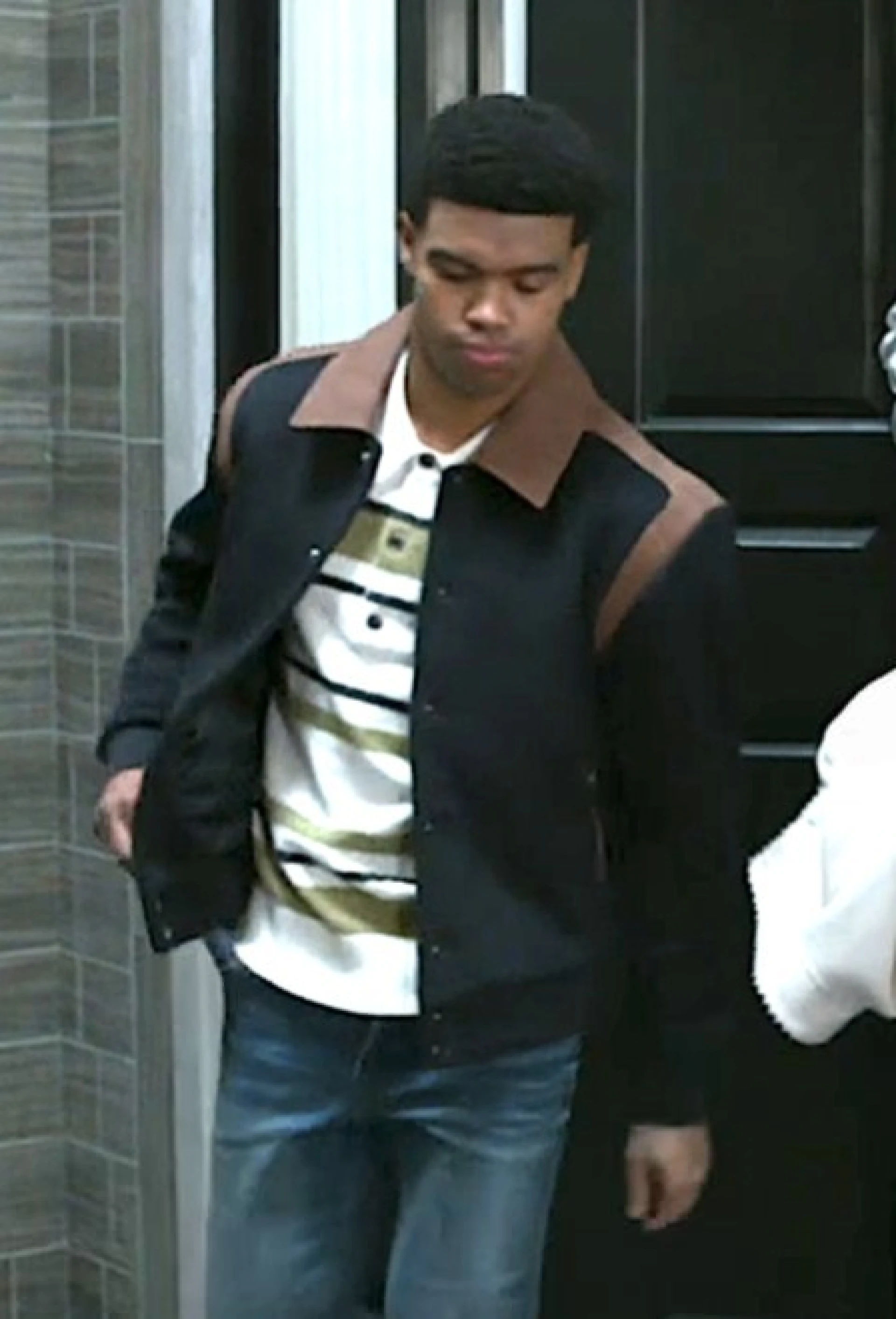 Suede Varsity Jacket